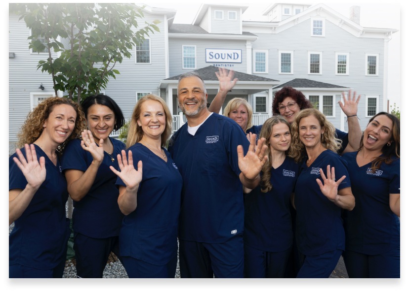 The Sound Dentistry team outside the dental office