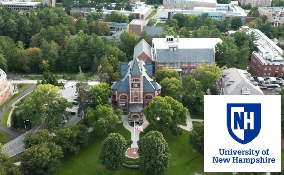 University of New Hampshire campus and logo